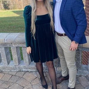 Velvet green Antonio melani holiday dress